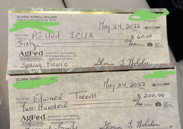 AGFED CREDIT UNION DEPOSIT CHECK | 00 - 00