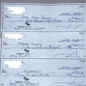 EAGLE BANK DEPOSIT CHECK | 00 - 00